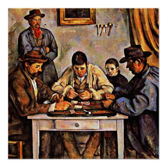 Cezanne - The Card Players-1892 Poster (Front)