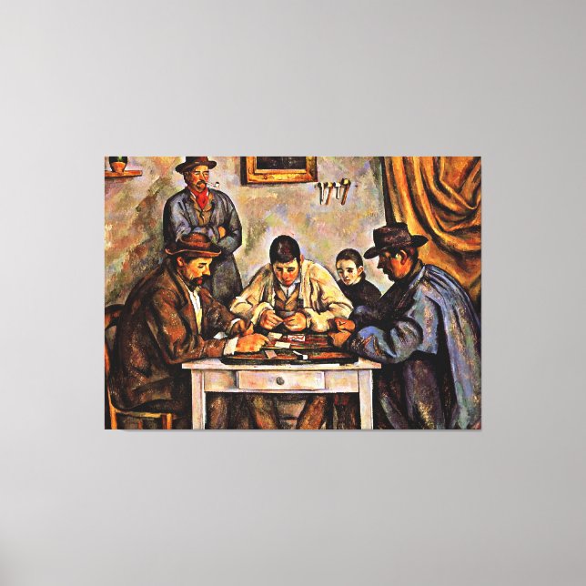 Cezanne -The Card Players Canvas Print (Front)