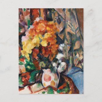 Cezanne - The Flowered Vase Postcard by Virginia5050 at Zazzle