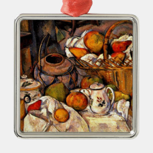 Cezanne - The Kitchen Table, Metal Ornament