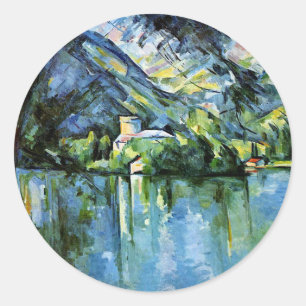 Cezanne - The Lac d'Annecy Classic Round Sticker