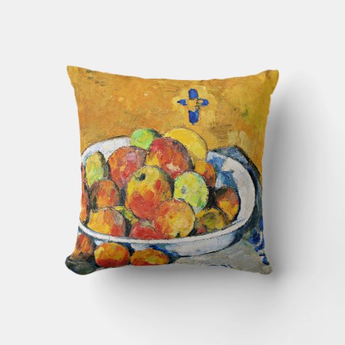 Cezanne _ The Plate of Apples Throw Pillow