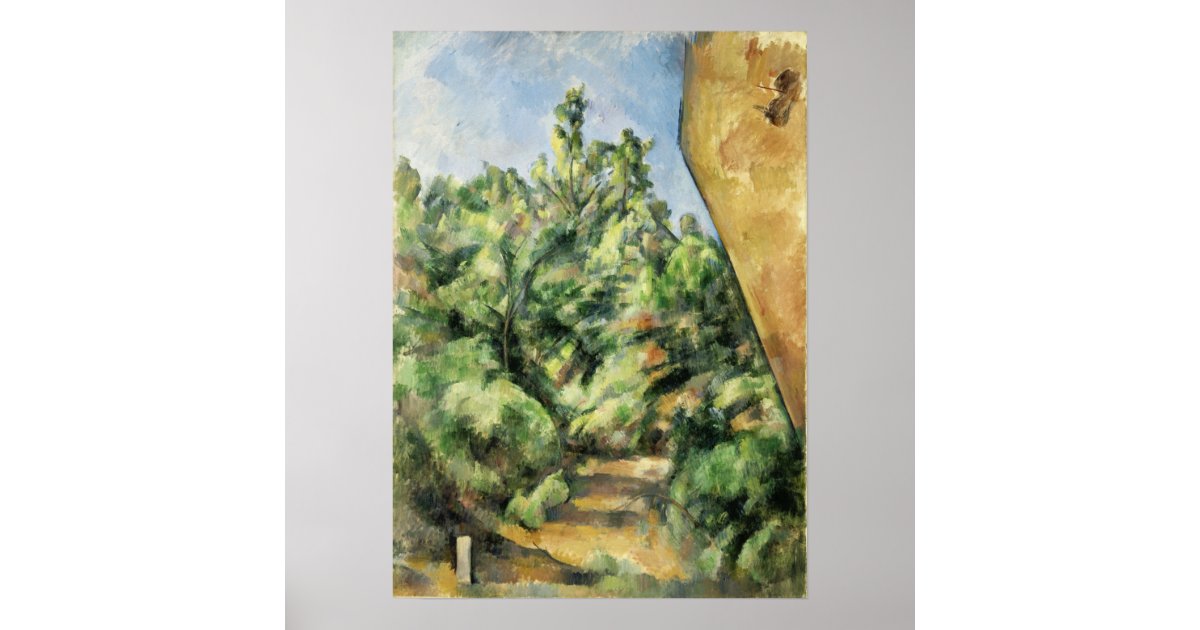 Cézanne - The Red Rock Poster | Zazzle