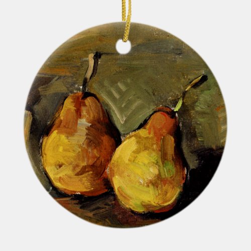 Cezanne _ Two Pears Ceramic Ornament