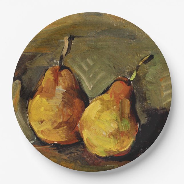 Cezanne - Two Pears Paper Plates (Front)