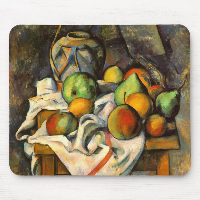 Cezanne Vase Paille Vintage Art Mouse Pad (Front)