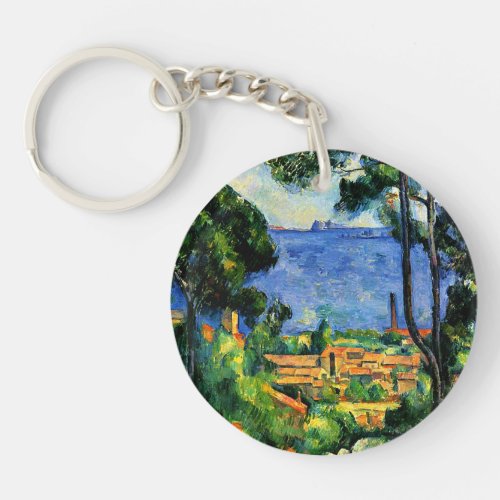 Cezanne _ View of lEstaque Keychain