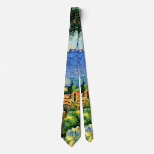 Cezanne _ View of lEstaque Neck Tie
