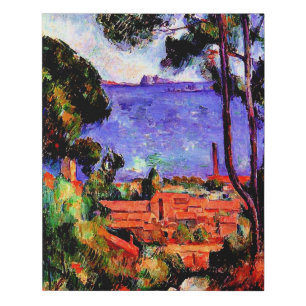 Cezanne - View through the Trees Faux Canvas Print