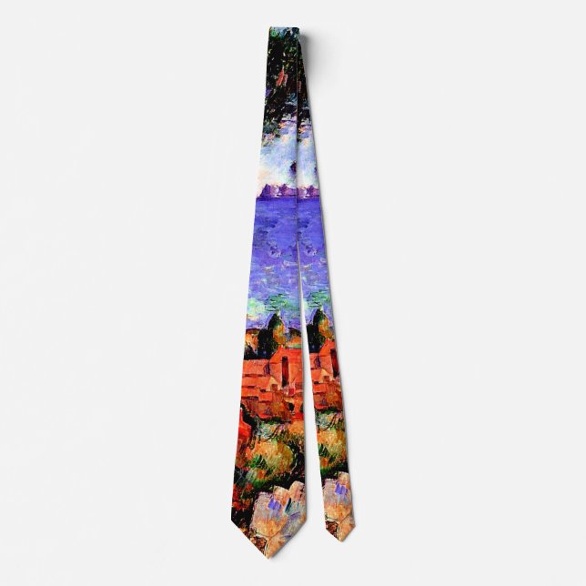 Cezanne - View through the Trees Neck Tie (Front)