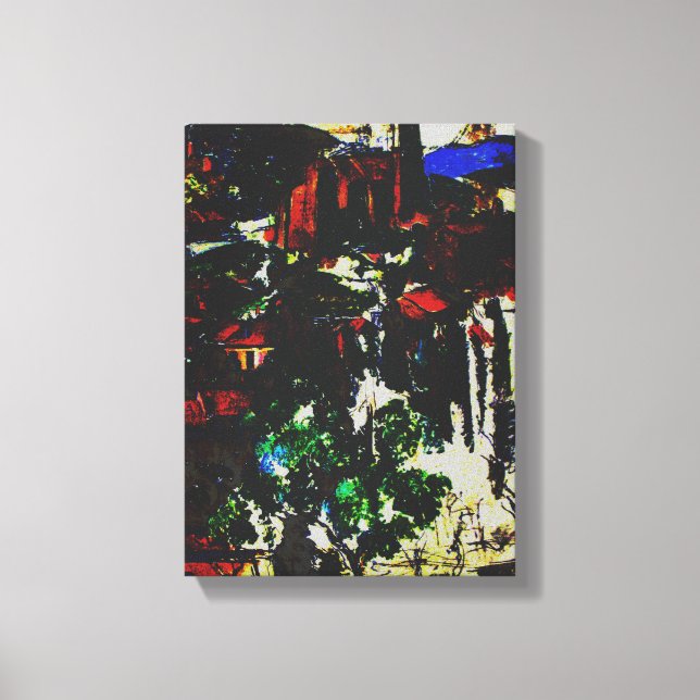 Cezanne Village at Gardanne Canvas Print (Front)