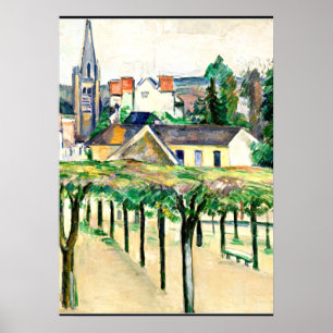 Cezanne - Village Square, fine art Poster