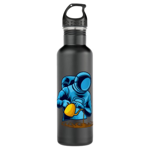 CF Coffee Astronaut coffee barista Spaceman Funny  Stainless Steel Water Bottle