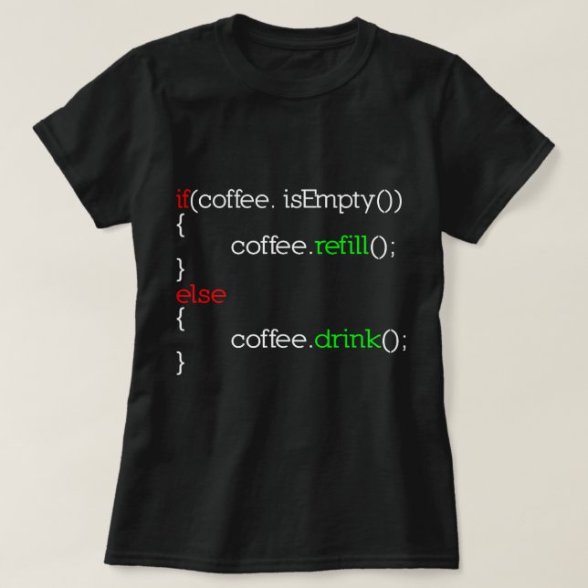 CF Coffee Funny Programmer Coffee Gift For Compute T-Shirt (Design Front)