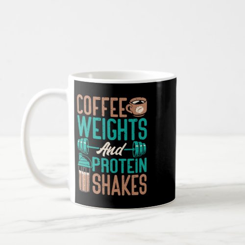 CF Coffee Weights And Protein Shakes Weightlifting Coffee Mug