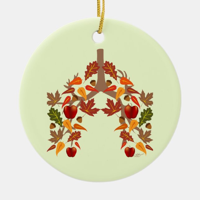 CF Fall  Ceramic Ornament (Front)