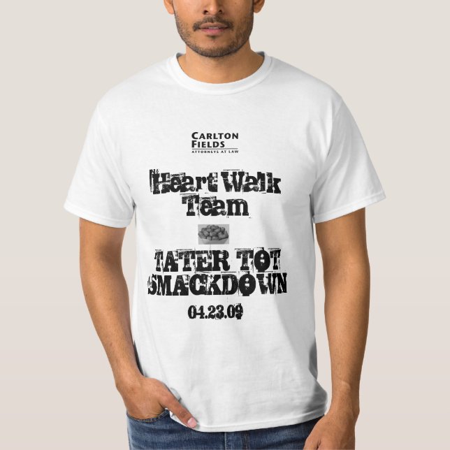 CF Heart Walk Team TT Smackdown Official T T-Shirt (Front)
