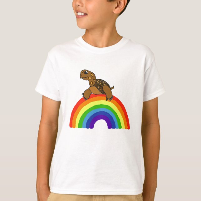 CF- Turtle on a Rainbow Shirt (Front)