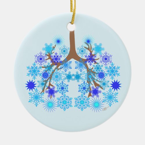 CF Winter  Ceramic Ornament