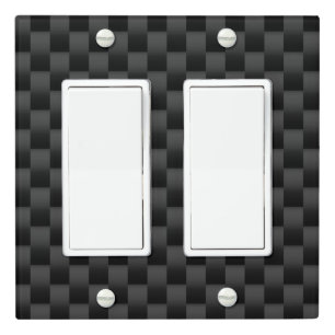 CF (XT1-Var1-Drk) Double Rocker Light Switch Cover