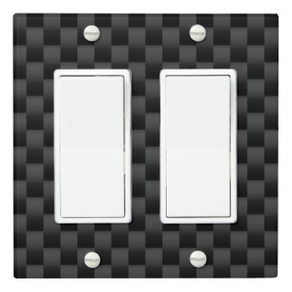 CF (XT1-Var1-Drk) Double Rocker Light Switch Cover