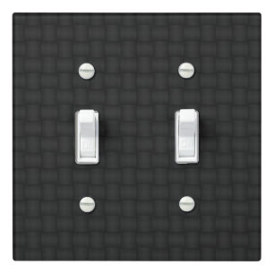 CF (XT1-Var2-Drk) Double Toggle Light Switch Cover