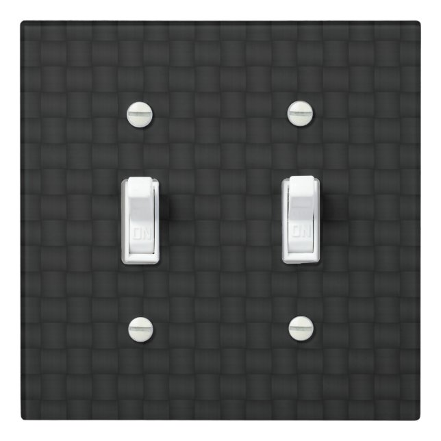 CF (XT1-Var2-Drk) Double Toggle Light Switch Cover (In Situ)