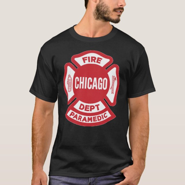 CFD Chicago Fire Department  Paramedic    T-Shirt (Front)