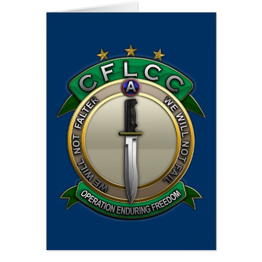 CFLCC Operation Enduring Freedom Cards (Front)