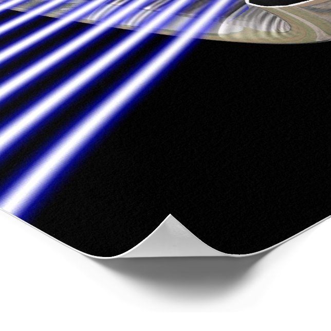 CFM56-5 Turbofan Jet Engine Poster (Corner)