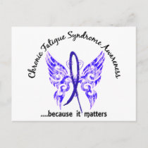 CFS Chronic Fatigue Syndrome Butterfly Postcard