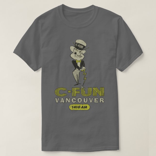 CFUN Radio Vancouver 1410 AM T-Shirt (Design Front)