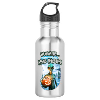 CG17S UFO Halloween Collection Humans are...weird Stainless Steel Water Bottle