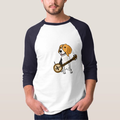 CG_ Beagle Puppy Dog Playing the Banjo Shirt