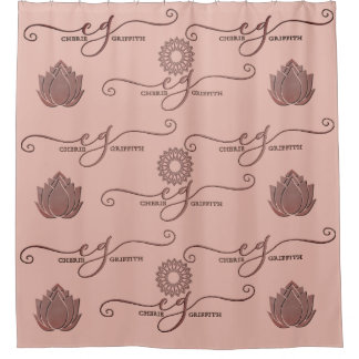 CG-Lotus Flower Power Shower Curtain