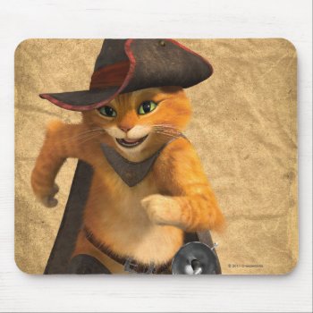 Cg Puss Runs Mouse Pad by pussinboots at Zazzle