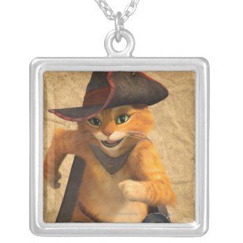 Cg Puss Runs Silver Plated Necklace by pussinboots at Zazzle