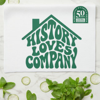 CGA 50th Home Tour. Garden Flag Kitchen Towel