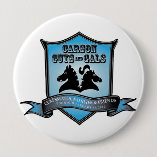 CGAG 4" BUTTON blu/wht