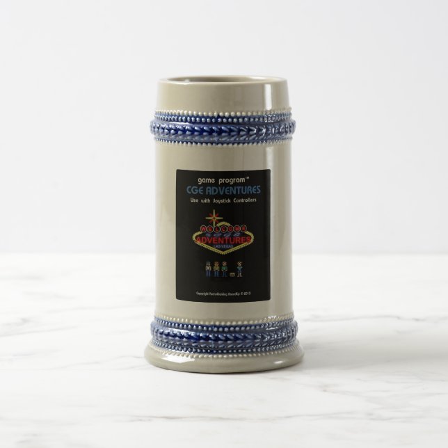 CGE Adventures Cartridge Label Beer Stein Grey (Center)