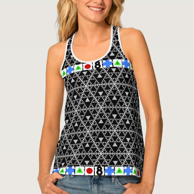 CGI, VFX, Motion Capture Pattern Tank Top (Front)