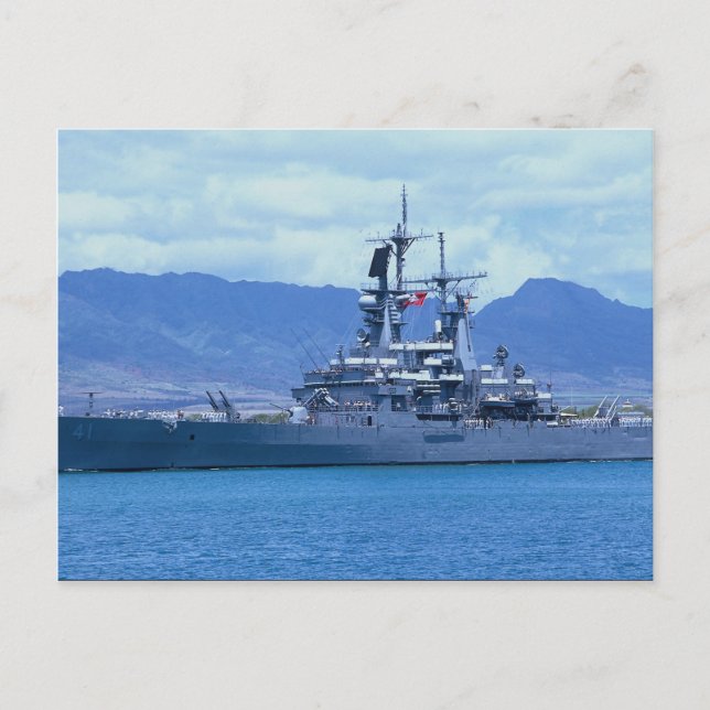 CGN 41 "USS Arkansas", nuclear powered cruiser Postcard (Front)