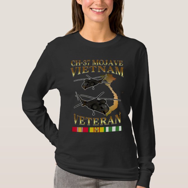 CH 37 mojave helicopter Vietnam war veteran T-Shirt (Front)