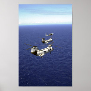 CH-46 Sea Knights Poster