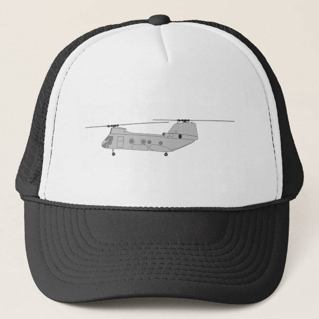 CH-46E cargo helicopter Trucker Hat (Front)