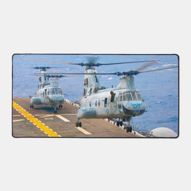 CH-46E SEA KNIGHT DESK MAT (Front)