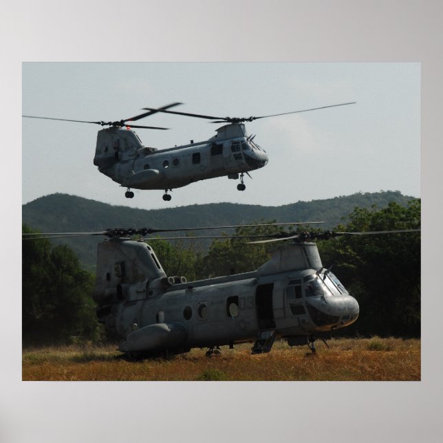 CH-46E Sea Knight Poster (Front)