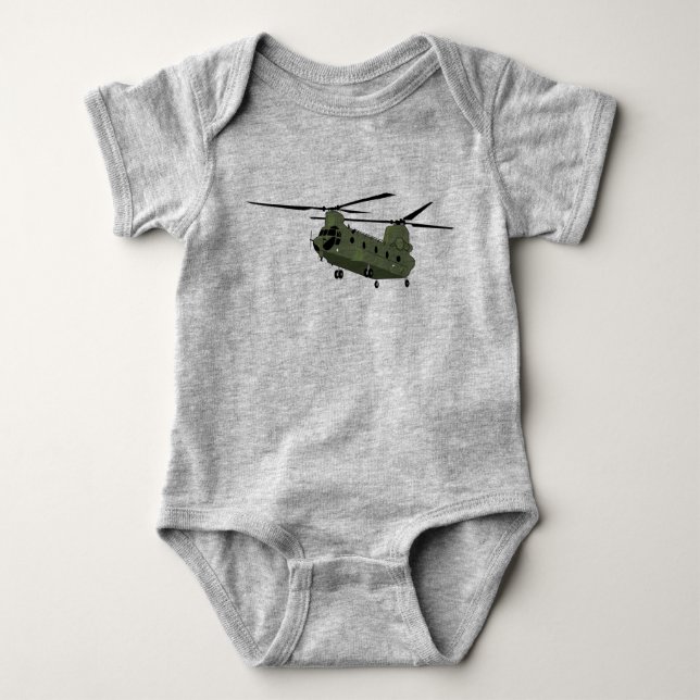 CH-47 Chinook Baby Bodysuit (Front)