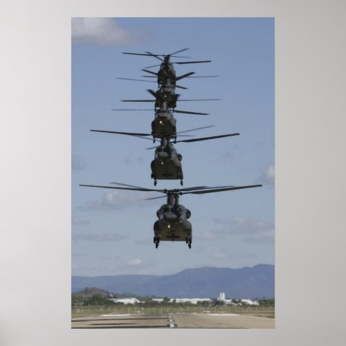 CH_47 CHINOOK HELICOPTER POSTER