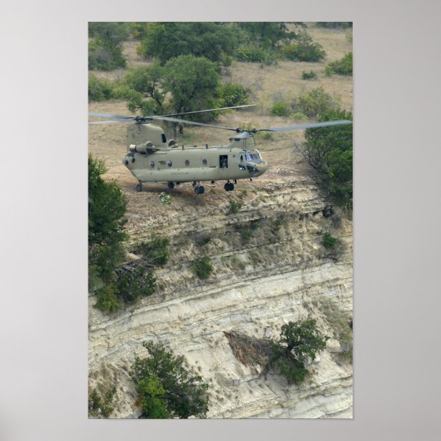 CH-47 Chinook Helicopter Poster (Front)